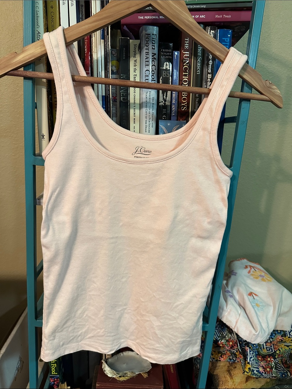 J. Crew Pale Pink Scoop Neck Tank Top